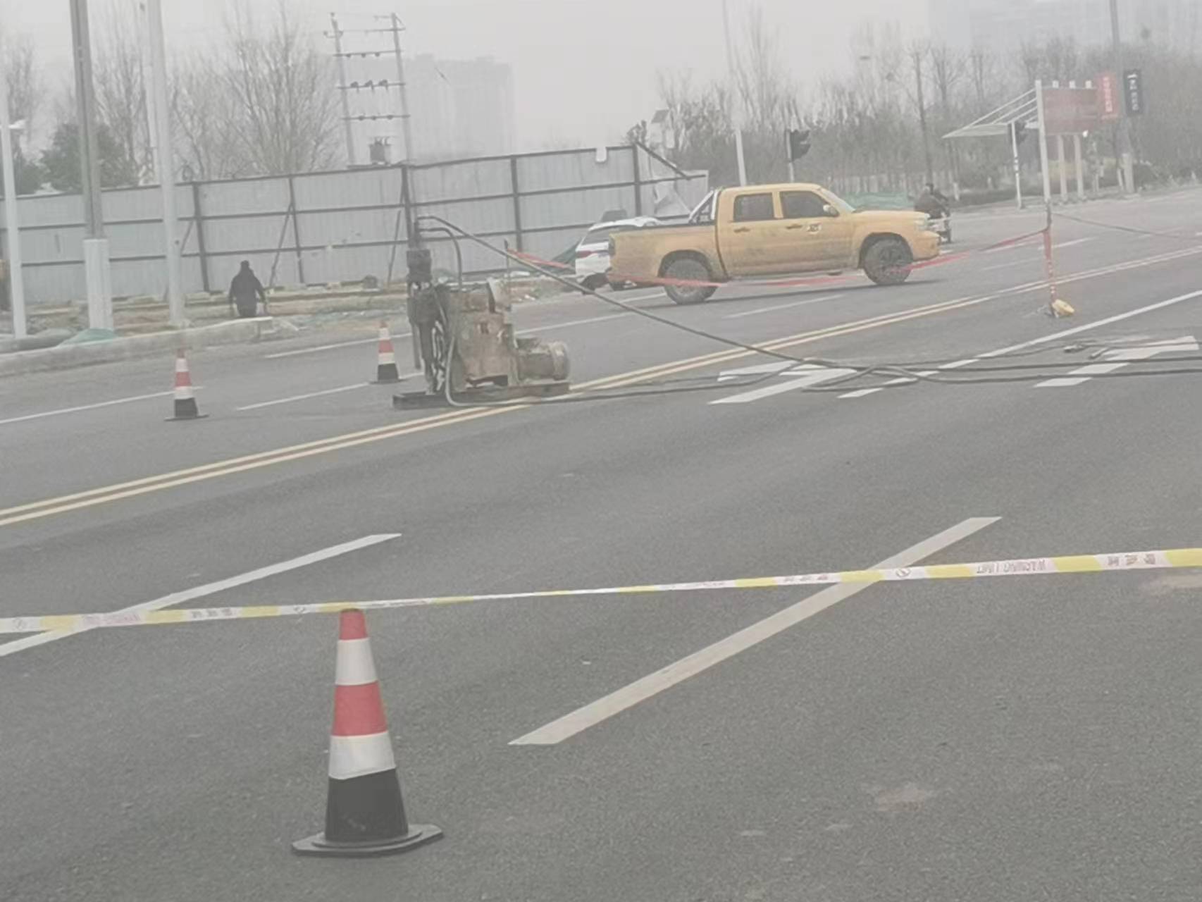 霍邱公路路基沉陷注浆